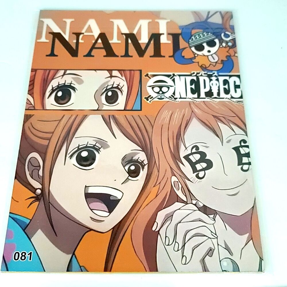 Nami Zoro One Piece #081 Double-sided Art Board Size A4 8" x 11" Waifu Card